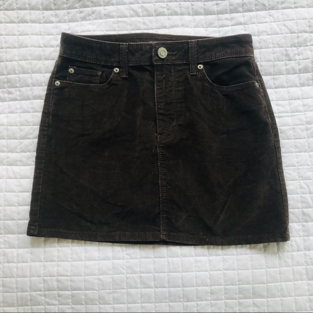 🔥 3 for $25 🔥 GAP Brown Corduroy Mini Skirt